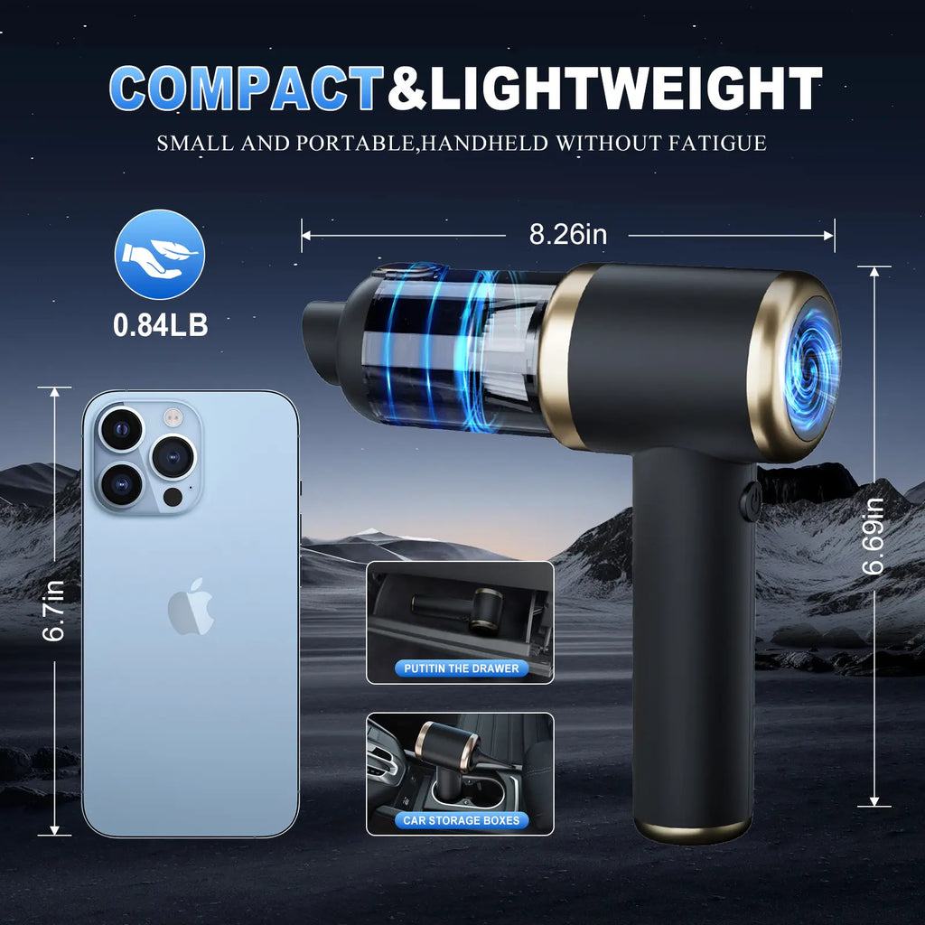 Powerful Handheld Wireless Vacuum Cleaner 5500Pa,With Strong Suction for Home | Car | Desktopcleaning, Car Detailing Accessories, Cleaningsupplies