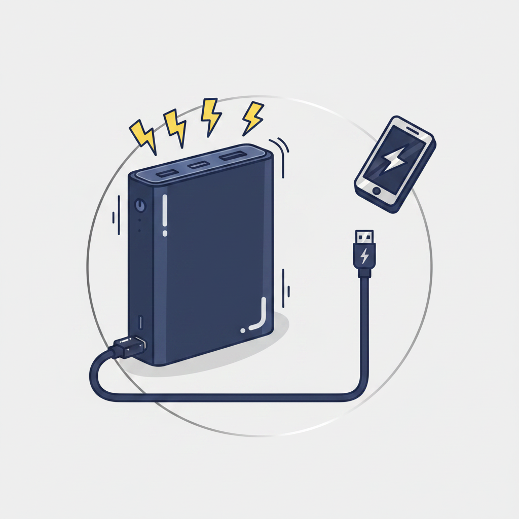 Professional Powerbank Illustration